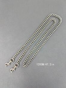 女士包袋配件金属链条肩带 - 钱包手提包单肩斜挎包链条 - 銀色 - 查看 9