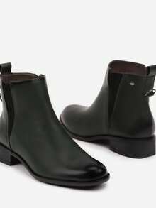 Botas Chelsea Macia - Botas Casuais Femininas De Inverno - Verde - Ver 6
