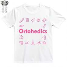 Orthopedics Comt Color Shirt Ortho Nurse Shirt Medil Gift Orthopedics Technician Shirt 0001220G Clic Pure Cotton T-Shirt - The Perfect Blend Of Sual And Act, I For Everyday Wear And The Gym, A Warm Gift For Your HusbandWife - 白色8 - 查看 1