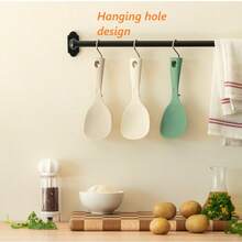 Self-Standing Silicone Rice Spoon, High-Temperature Resistant, Integrated Non-Stick Rice Spoon, Suitable For Use With Household Electric Rice Cookers To Hold The Self-Standing Rice Spoon.