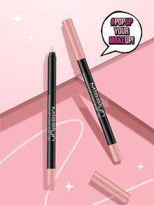 Misslyn Waterproof Colored Eyeliner Pencil, Long-Lasting Color, Smooth & Creamy Texture, Available In Matte, Pearl, And Glitter Finishes, Easy To Create Bold & Precise Lines, Can Be Sharpened With A Pencil Sharpener, Smudge-Proof, Waterproof, Long-Lasting, Sweat-Resistant - 02 Natural Brightening - View 5