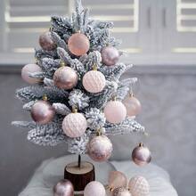 25pcs/Box New 6cm/2.36in Christmas Balls, Thickened Anti-Drop Christmas Tree Hanging Balls, Holiday Party Decorations Home Decor Christmas Decorations Room Decor