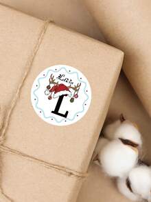 24-384Pcs Custom Holiday Stickers, Personalized Christmas Stickers, Customized Name Tag Stickers, Customizable Stickers For Kids, Christmas Decorations, Christmas Gifts, Party Decorations, Stickers For Kids, Round Stickers, Party Favors, Envelopes, Invitation, Cup, Kids, Boys, Girls, Family, Mom