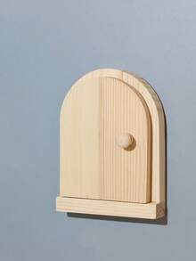 1 pieza Cubierta creativa de madera maciza para toma de corriente - Decoración de pared, protector de puerta del porche, cubierta protectora contra el polvo para toma de corriente - Sin necesidad de electricidad