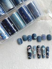 10 Peças Conjunto Variado de Adesivos Térmicos de Transferência Simples, Elementos Desenhados à Mão Criativos Céu Estrelado, Xadrez, Estrelas, Letras em Inglês, Rede, Denim, Laço, Coração, Cereja, Patchwork, Floral, Estilo Francês Chique, Holográfico, Estilo Chinês Clássico, Decoração de Arte de Unhas Acessórios DIY, Adequado para Livros, Papelaria, Desktops, Tablets, Vidro, Scrapbooking, Ótimo Presente com Caneta de Silicone de Duas Pontas