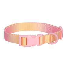 Vòng cổ cho chó bằng nylon có thể điều chỉnh, kiểu dáng thời trang phối màu gradient, phù hợp cho chó nhỏ, vừa và lớn. - Nhiều màu - Xem 10