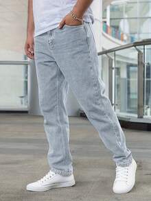 Teenage Boy Casual Loose Fit Jeans