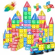 30/50/100 piezas Bloques magnéticos Juego de bloques de construcción de diamantes para niños y niñas Preescolar Juego educativo de construcción con imanes Juguetes apilables STEM Regalos de cumpleaños para niños y niños pequeños de 3 4 5 6 7 8 9+ años