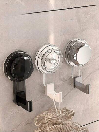 1 stuk draaibare haak met zuignap voor de badkamer, geschikt voor muur, deur, keuken en meer - Veelzijdige organizer voor handdoeken, kleding, badjassen en autosleutels. Eenvoudig te installeren, duurzaam en antislip ontwerp. Ruimtebesparend woonaccessoire voor de lente en zomer, ideaal voor de hal, wasruimte, entree en kleine appartementen.