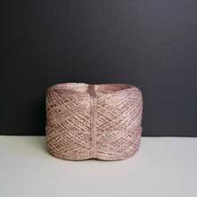 1 rollo de 50 g de madeja de hilo de crochet único, dorado y plateado, con purpurina, tejido a mano para proyectos de tejido y crochet. Perfecto para crear suéteres, gorros, bolsos y muñecas.