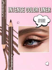 Misslyn 高显色度双效膏状眼线笔，防晕染，无动物实验，顺滑持久，适合Y2K、派对、海滩、旅行、度假、露营、送礼、玫瑰时尚、新年、情人节、校园、中国新年等场合。 - 102 Brown Shimmer - 查看 4