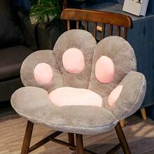 1pc Large Thickened Bear Paw Seat Cushion, Integrated Chair Bedroom Sofa Foot Cushion With Waist Support Backrest Chair Cushion Chair Pillow Cushions Office Chair Gaming Chair