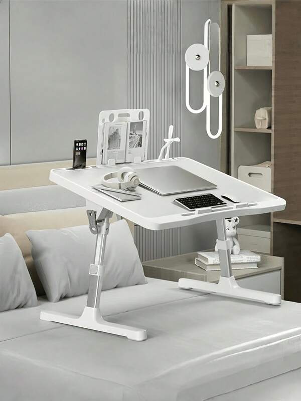 Mesa dobrável e ajustável em altura para laptop, 1 peça, mesa de estudo minimalista para dormitório, suporte para laptop, adequada para peitoril de janela