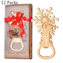 Zestaw prezentowy z otwieraczem do butelek na Boże Narodzenie, Cztery rodzaje otwieraczy do butelek, Choinki, Bałwany, Płatki śniegu, Świąteczne wózki prezentowe, Dekoracje świąteczne do domu, Upominki na świąteczne przyjęcie, Dekoracje świąteczne, Upominki na przyjęcie