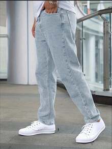 Teenage Boy Casual Loose Fit Jeans