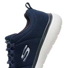 Skechers 男士休闲套脚运动鞋，EVA鞋底，轻便舒适，适合日常穿着和旅行，海军蓝 - 海軍藍色 - 查看 10