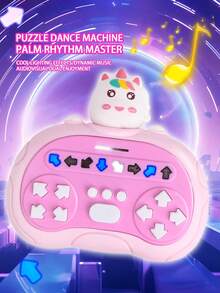 Children's Gift Christmas Gift Educational Fun Animal-Shaped Memory Training Quick Push Game MachineElectronic Pet Handheld Game Interactive ButtonsReaction Challenge Novel Educational Science Toy