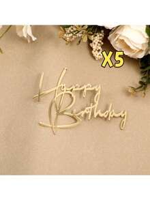 1PC/3PCS Happy Birthday Cake Topper Set - Colorful Party Decorations For Cakes & Dessert Tables, Perfect For Birthday Celebrations - Style a - View 12