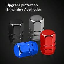 4pcs Aluminum Tire Valve Caps - Corrosion Resistant, Fits Cars, Trucks, Motorcycles & Bikes