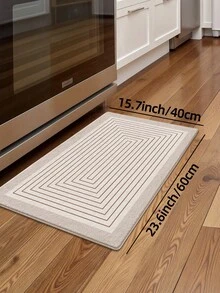 1 pieza Alfombra de pasillo vintage, alfombra de área, material de mezcla de lana, engrosada, a rayas, minimalista, generosa, cómoda y suave de estilo casual, lavable a máquina, plegable, adecuada para cocina, baño, comedor, pasillo, fiesta, reunión, Año Nuevo, todas las estaciones, decoración de patio, decoración del hogar, decoración de habitación, decoración de festivales