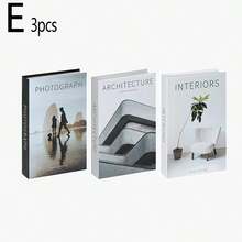 3pcs Foldable Decorative Fake Books, Minimalist Decor Books For Home, Office, Showroom