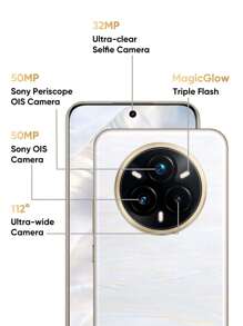 Realme 14 Pro+ 解锁手机 8GB+256GB / 12GB+512GB 全球版，AI 5G LTE，安卓 15 智能手机，骁龙 7s Gen3 处理器手机，6000mAh 长寿命电池，80W 快速充电 - 灰色 - 查看 5