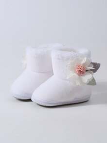 1 Pair Winter Plush Baby Socks, Soft Bottom Warm 0-12 Months Toddler Anti-Slip Socks, Baby Supplies - Multicolor - View 17