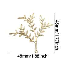 Set de 6 piezas de marcos colgantes con diseño de rama de árbol DIY, para joyería hecha a mano, que incluye 3 piezas en color dorado y 3 piezas en color plata de bases de colgante de cristal de cobre para hacer collares, suministros de manualidades para hombres y mujeres