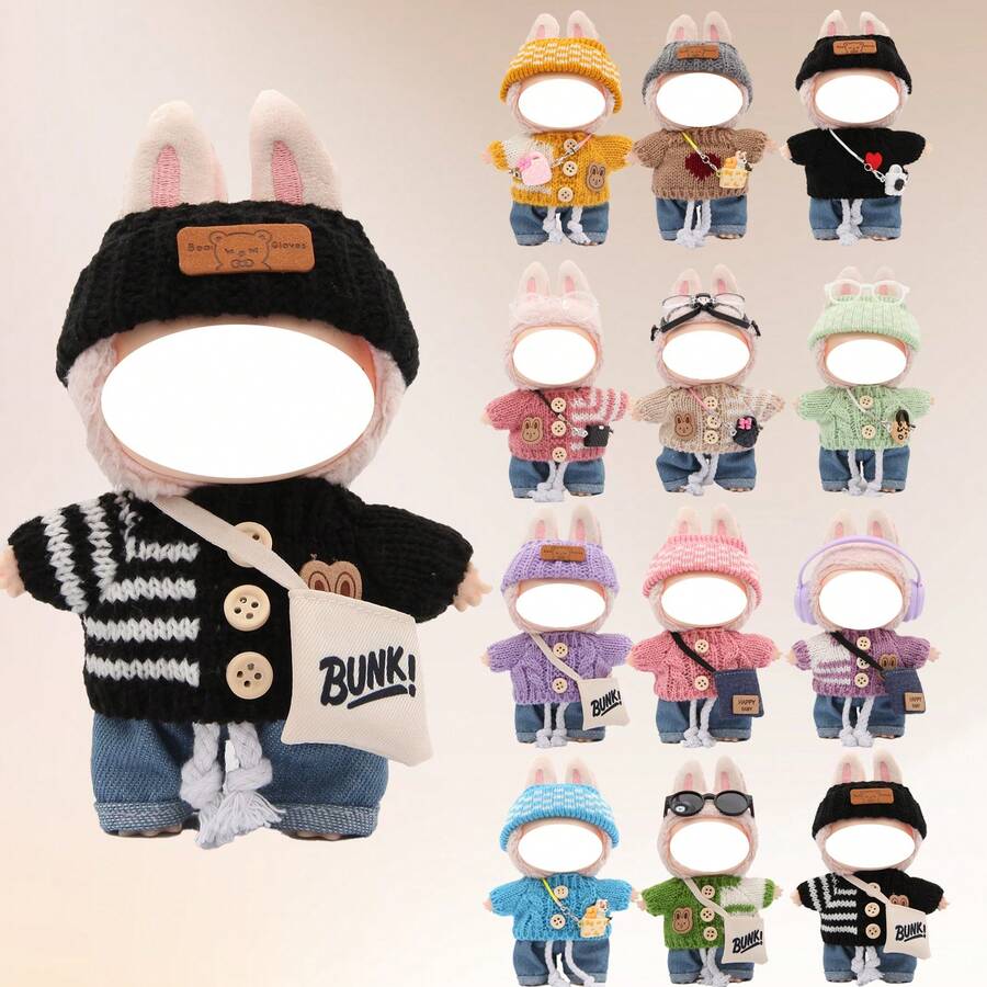 Pulover, Blugi, Geantă rafinată, Geantă de pânză, Bandoiță, Set ochelari de soare, Accesorii de modă, Crăciun, Halloween, Sărbătoare, Cadou de ziua de naștere (Excluzând păpușa)