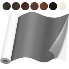 79*12inch Self-Adhesive Leather Repair Patch Tape - Large Waterproof PU Faux Leather Sticker For Couch, Furniture, Car Seats, Boat Seats, Office Chairs, Vinyl, Bags - Cuttable & Easy To Apply For DIY Home, Wall, Kitchen, And Chair Restoration