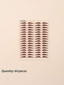 2pcs (1 Black + 1 Brown) Eyeliner Stamp Stickers, 128 Stickers Total, Beginner-Friendly One-Stamp Eyeliner, Waterproof & Sweat-Resistant, Adjusts Eye Shape, Natural & Long-Lasting, Slouchy Eyeliner Sticker,Makeup,Cheap,Room Decor,Vanity,Travel,Bedroom,Makeup Accessories