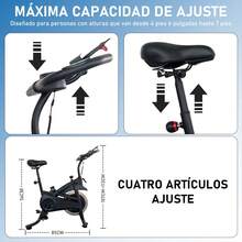 NINOTO Indoor Cycling Bikes - Black - View 2