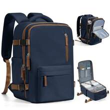 Large Travel Backpack For Men, Large Carry On Backpack, Personal Item Travel Bag, Airline Approved Backpack With Laptop Compartment Fit 15.6Inch Laptop Backpack, College Weekender Business Hiking Bag With Dry And Wet Separation Pocket, Sports Backpack School Backpack, Water Resistant Daypacks For Outdoor, Business, Travel, Hiking, 180°Opening And Closing, Multi Colors Option Holiday Essentials Men Essentials Large Capacity Bag Travel Bags - Multicolor - View 3