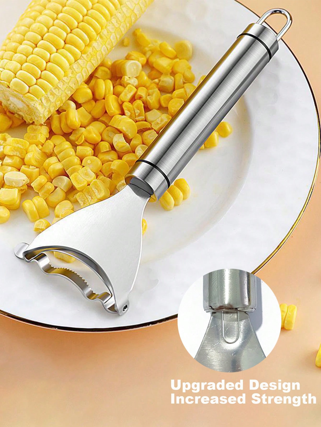 قشارة ذرة من الفولاذ المقاوم للصدأ قياس 7 بوصة، فا...