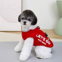 25 Mountaineering Style 4-Leg Pet Clothes Cotton Vest, Dog Clothes Animal Cotton Vest, New Cat Apparel, Animal Clothes, Thickened Floral Dog Padded Coat, Small Dog Clothes, Autumn/Winter New Thickened Vest, British Style Vest, Padded Coat - Green - View 8