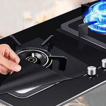 4 Stück Gasherd Öl-beständige Matte, Schutzauflage, Herd Reinigungsmatte, Spritzschutz, Integrierte Küchenoberflächen Schutz- und Reinigungsauflage, Familien Dinner Zubehör, Party Ausstattung