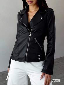 chaqueta de mujer - Negro - Ver 3