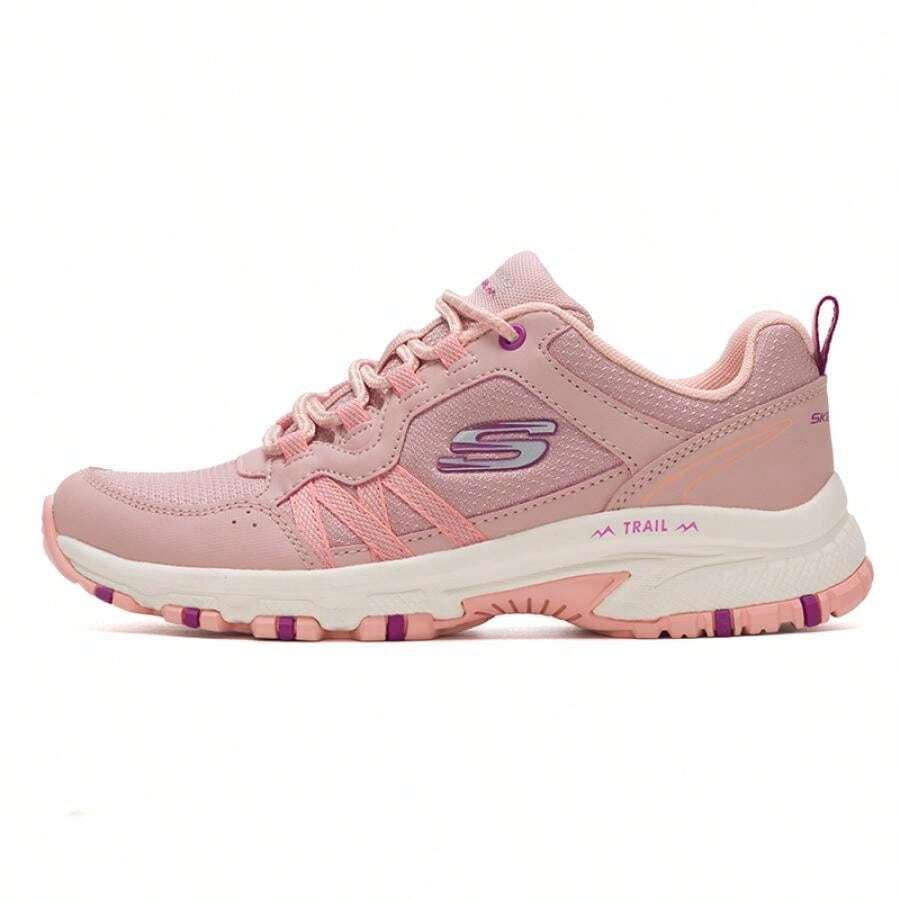 Skechers Giày ngoài trời nữ, giày ngoài trời đô thị buộc dây nữ, giày thể thao hàng ngày, giày tập luyện 180017-ROS - Màu Hoa hồng đỏ - Xem 1