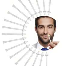 10 Piezas de Varitas de Cera para la Nariz, Eliminación de Vello Nasal con Boquilla, Limpieza de Cavidad Nasal, Eliminación de Vello de Oreja, Eliminación de Vello de Cejas y Rostro