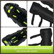 Adecuadas para motocicletas, patinetas y conducción todoterreno, estas rodilleras y coderas son resistentes al viento, abrigadas y anticaídas. Son aptas tanto para hombres como para mujeres y cuentan con un diseño reflectante para mayor  en tus salidas nocturnas. - AMARILLO FLUORESCENTE - Ver 4