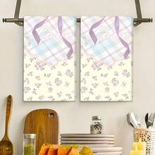 Conjunto de 2/4 peças, panos de prato, estampa de bolinhas em formato de coração, toalhas modernas de microfibra superabsorventes, panos de prato para cozinhar e assar, panos de prato, toalhas de limpeza, toalhas de mão, supermacios e altamente absorventes, decoração de cozinha, presentes para vizinhos, presentes para a mãe, presentes de aniversário, presentes de inauguração para amigos, itens essenciais de cozinha, necessidades diárias