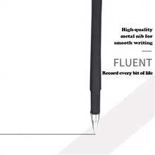 5pcs Quick Dry Ballpoint Pens, 0.5mm Tip, Black Ink - Smooth Writing, Ultra-Dry, With Pocket Clip Design, Perfect For Signing, Office & School Use, Home Decor, Party & Christmas Storage - Black - View 6