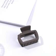 4pcs/5pcs Elegant Matte Square Hair Clips Set - Versatile Fashion Claw Clips, Suitable For Women And Girls, For Ponytails And Buns, Great For Everyday Styling And Makeup, Random Colors Hair Accessories