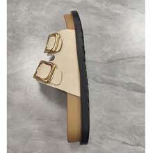 Outdoor Schnallen Lässig Zuhause 2025 Retro Neue Doppelschnallen Dicksohlige Vielseitige Outdoor Tragen Strand Lässig Flip Flops, Sommer Sandalen