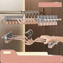10pcs Short Collar Pants Clips, Home Use, Seamless, Hanging Pants Rack With Clips, Short Collar Skirt Clips, Dedicated Pants Rack - Multicolor - View 11