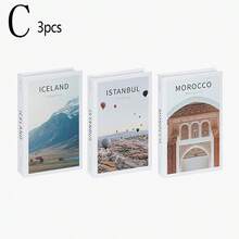 3pcs Foldable Decorative Fake Books, Minimalist Decor Books For Home, Office, Showroom
