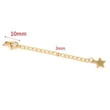 10pcs Stainless Steel Extension Extended Tail Chains Lobster Clasps Connectors DIY Jewelry Making Findings Bracelet Necklaces - Extension Chain - View 7