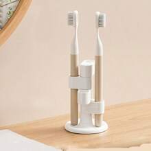 1/2pcs Rotating Toothbrush Holder, Bathroom Countertop Organizer With Compartments, Non-Slip Electric Toothbrush Storage Rack - Multicolor - View 15