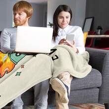 Dumpster Fire, Funny Blanket In Gifts For Women/Men, Funny Office Gifts For Coworkers, It's Fine I'm Fine Everything's Fine, Funny Gifts For Anyone Soft Throw - Watch TV - View 5