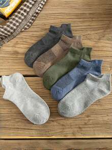 10 Pairs Of Women's All-Match Colorblock Ear Comfort Breathable Socks With Tassels, Breathable And Comfortable Contrasting Low-Top Socks(Due To Lighting And Angle During Photography, The Actual Product May Have Slight Color Differences Compared To The Images.)